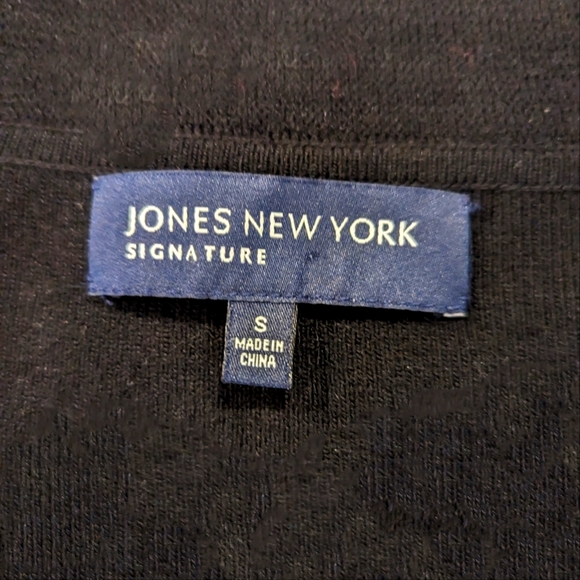 Jones New York. Size small black sweater. - Picture 3 of 4